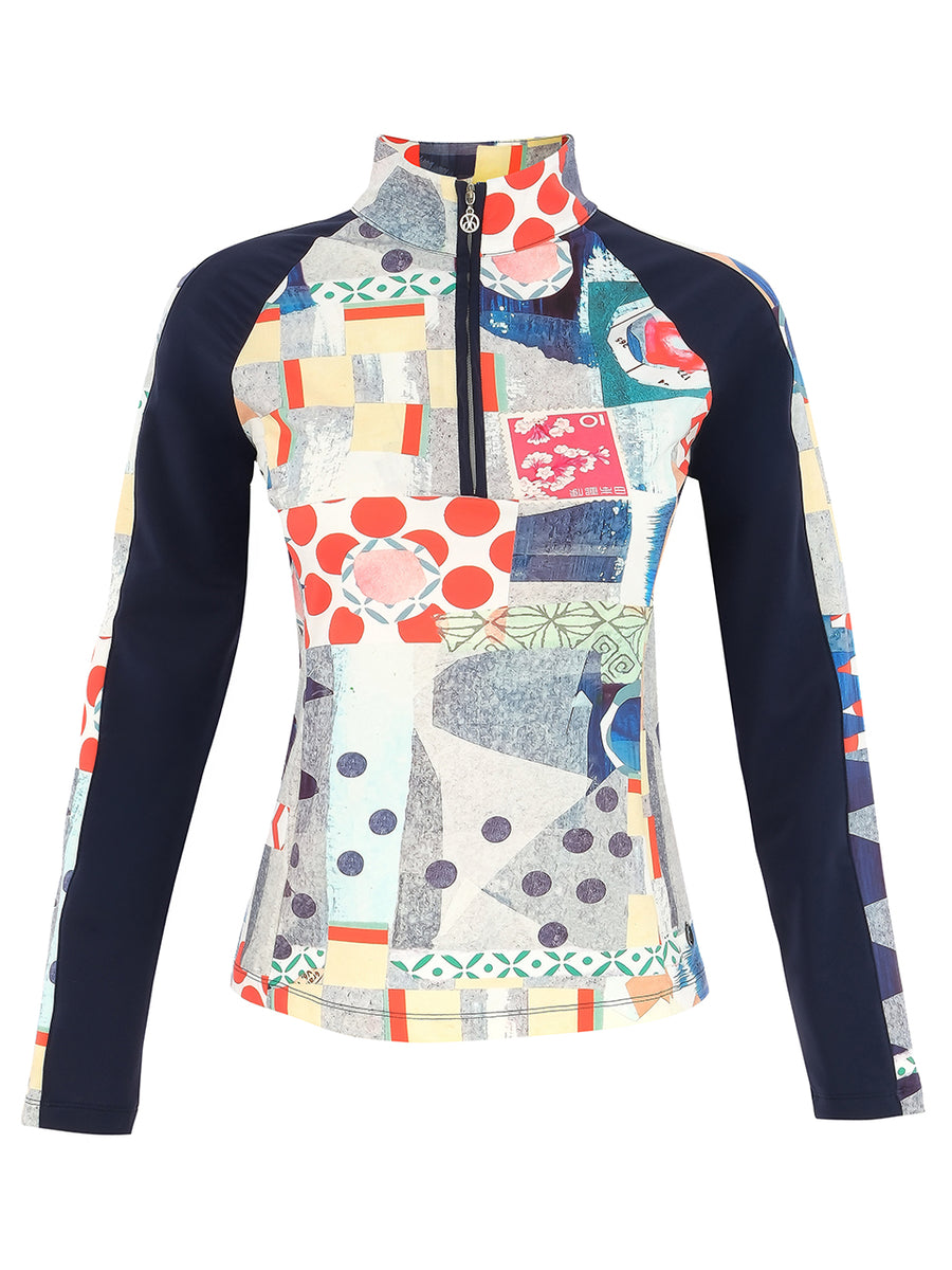 Dolcezza plain sleeveless top - Navy