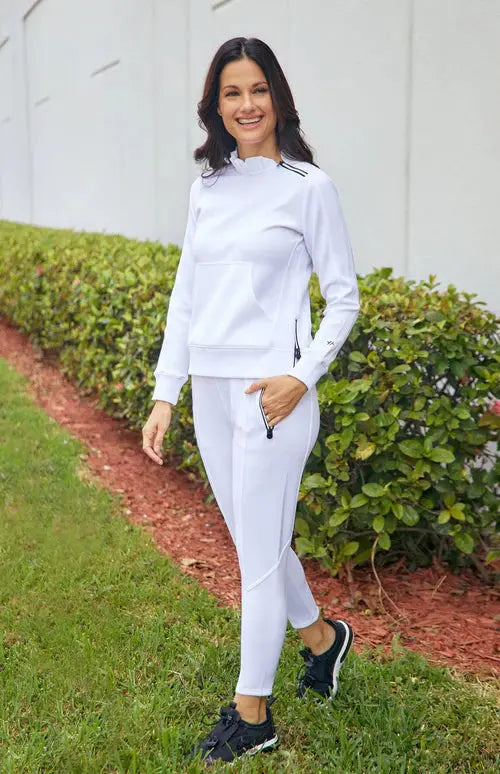 Tail- Eleanor Chalk White Jogger (Style#: AXX402-1201)(Large Only) Tail