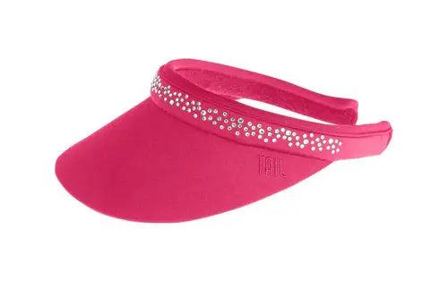 Tail- Rhinestone Visor Passion Pink (Style#: CX9129) Tail