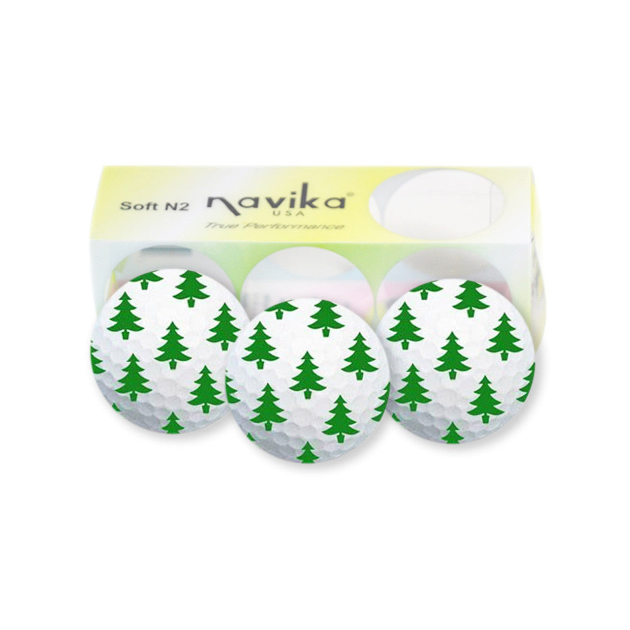 Navika- Christmas Tree Printed Golf Balls