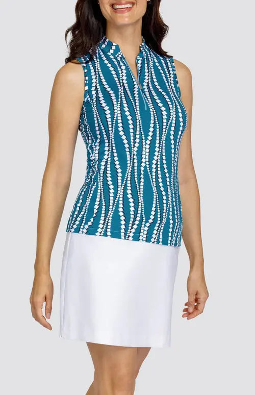 Tail- Sleeveless Electa Diamond Waves Top (Style#: GF0771-R944)(Medium Only) For the Love of Golf Naples