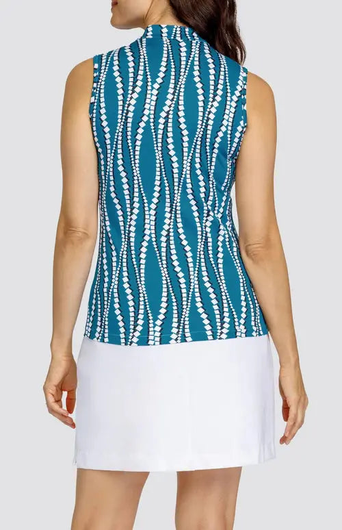 Tail- Sleeveless Electa Diamond Waves Top (Style#: GF0771-R944)(Medium Only) For the Love of Golf Naples