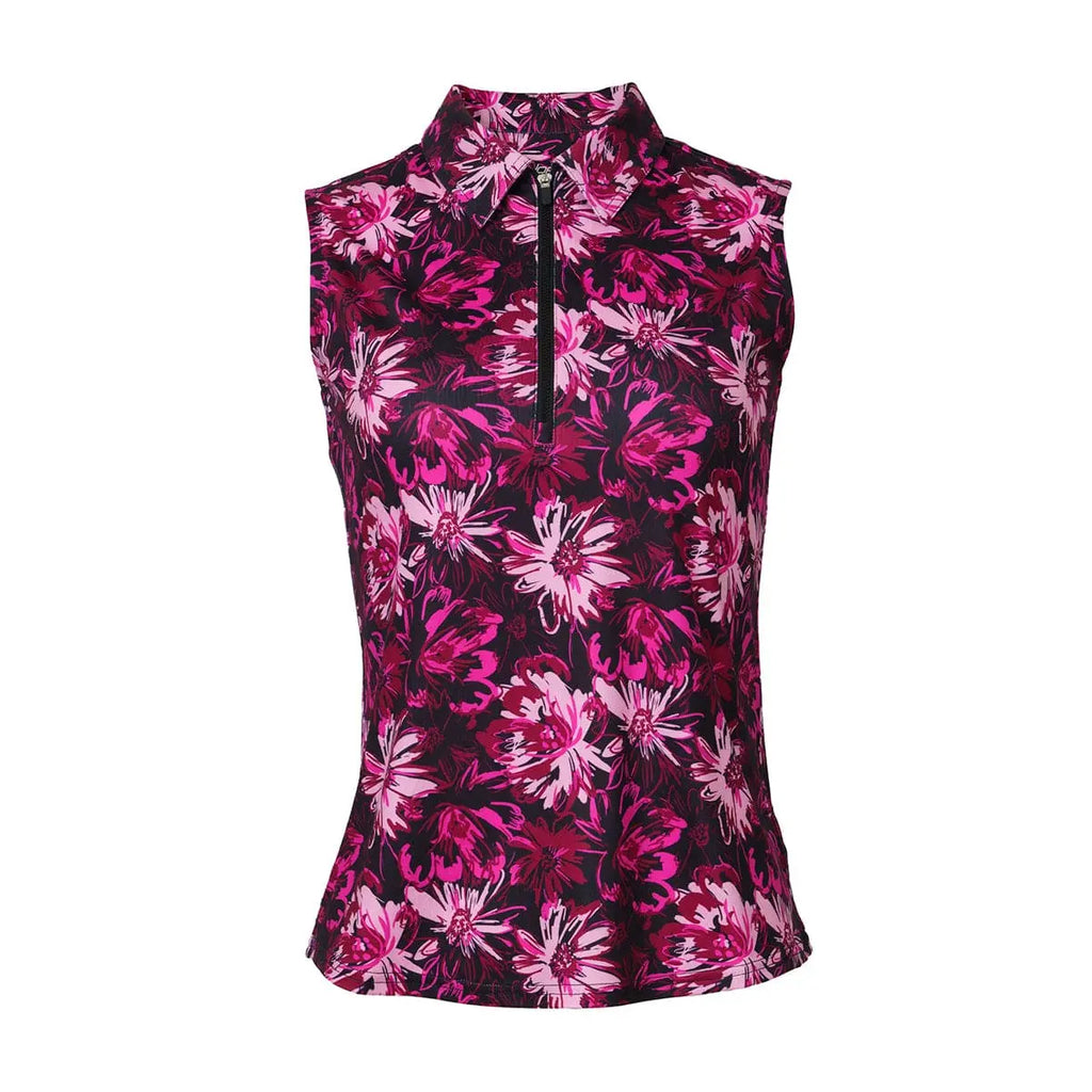 Jofit- Sleeveless Artsy Floral Polo (Style#: GT0027-ARF) Jofit