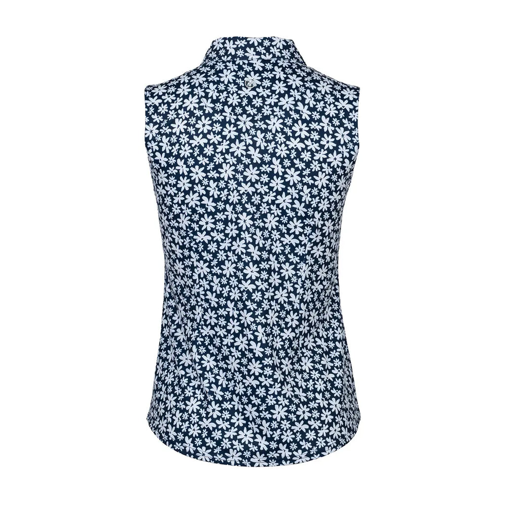 Jofit- Sleeveless Daisy Ditz Polo (Style#: GT0027-DIT) Jofit