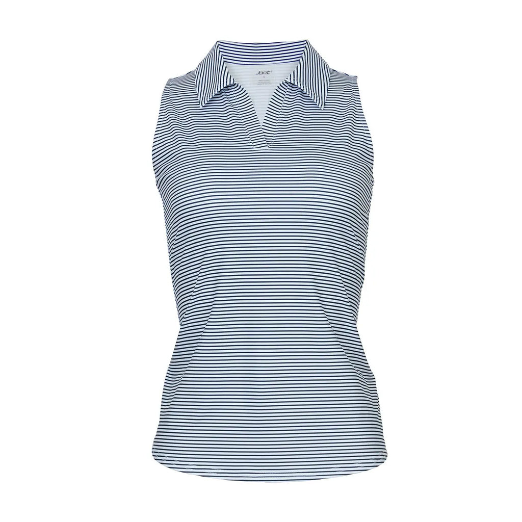 Jofit- Sleeveless Midnight Stripe Polo (GT0126-MDS) Jofit