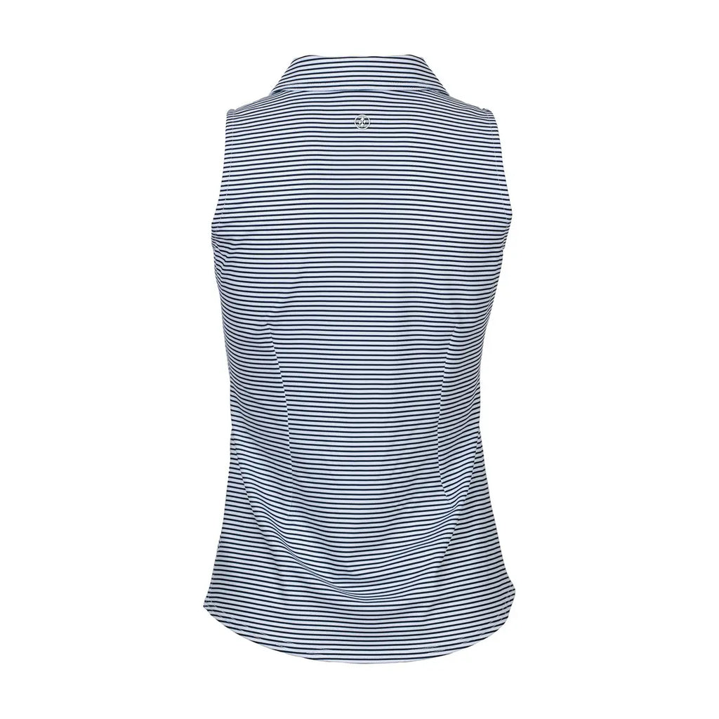 Jofit- Sleeveless Midnight Stripe Polo (GT0126-MDS) Jofit