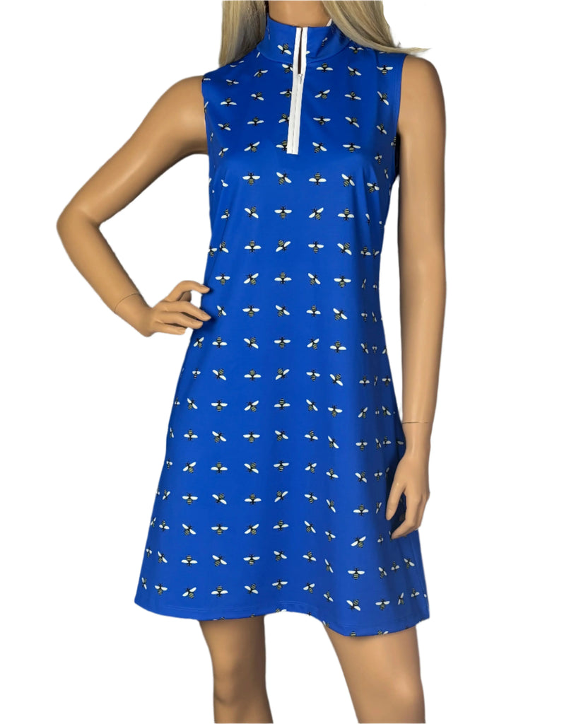 Melly M- Delray Bitsy Dress Lapis Melly M