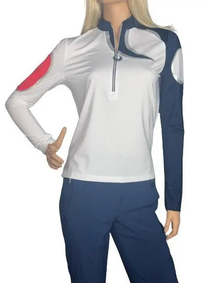 Jamie Sadock- Long Sleeve Spirit of America Top (Style#: 41108)(Small Only) Jamie Sadock