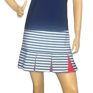 Melly M- Pinehurst Navy/Red Skort Melly M