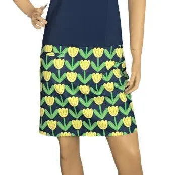Melly M- Sanibel Bella Skort Navy/Lemon(Medium Only) Melly M