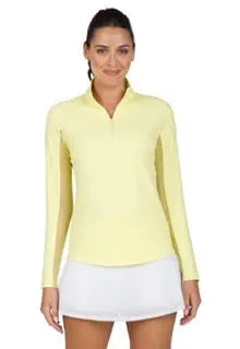 IBKUL- Long Sleeve Zip Mock Butter (Style#: 80000)