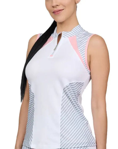 Sofibella- Sleeveless Cosmopolitan Stripes Top (Style#: 1972)