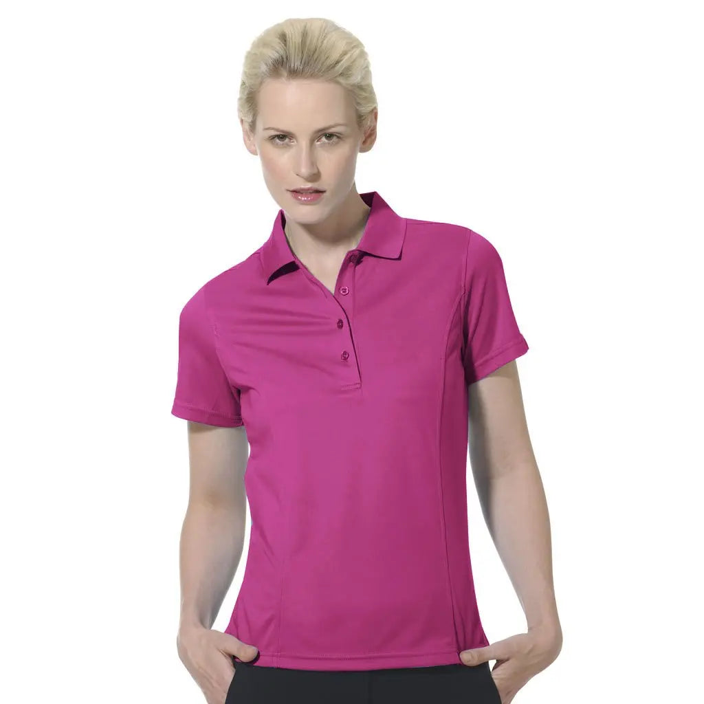 Monterey Club- Light Weight Pique Polo Raspberry (Style#: 2070) For the Love of Golf Naples