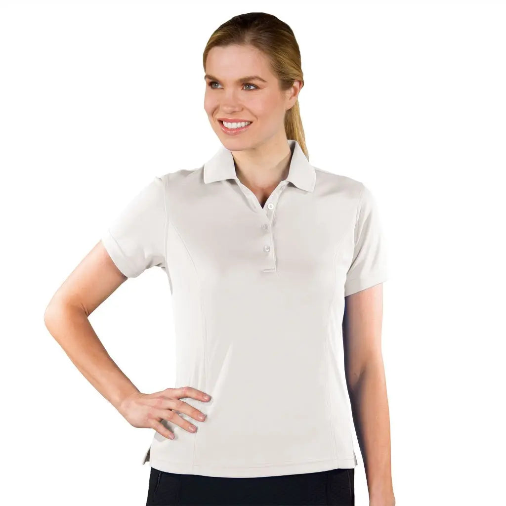 Monterey Club- Light Weight Pique Polo White (Style#: 2070) For the Love of Golf Naples