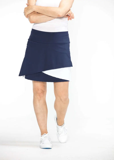 Kinona- "Wrap It Up" Skort Navy/White (Style#: RS-18-163-40-224)