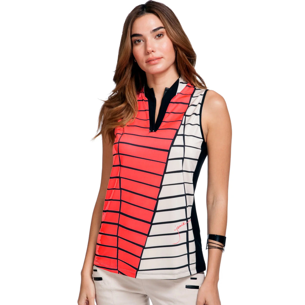 Jamie Sadock- Sleeveless Tamati Mimosa/Sassy Top (Style#: 21228) For the Love of Golf Naples