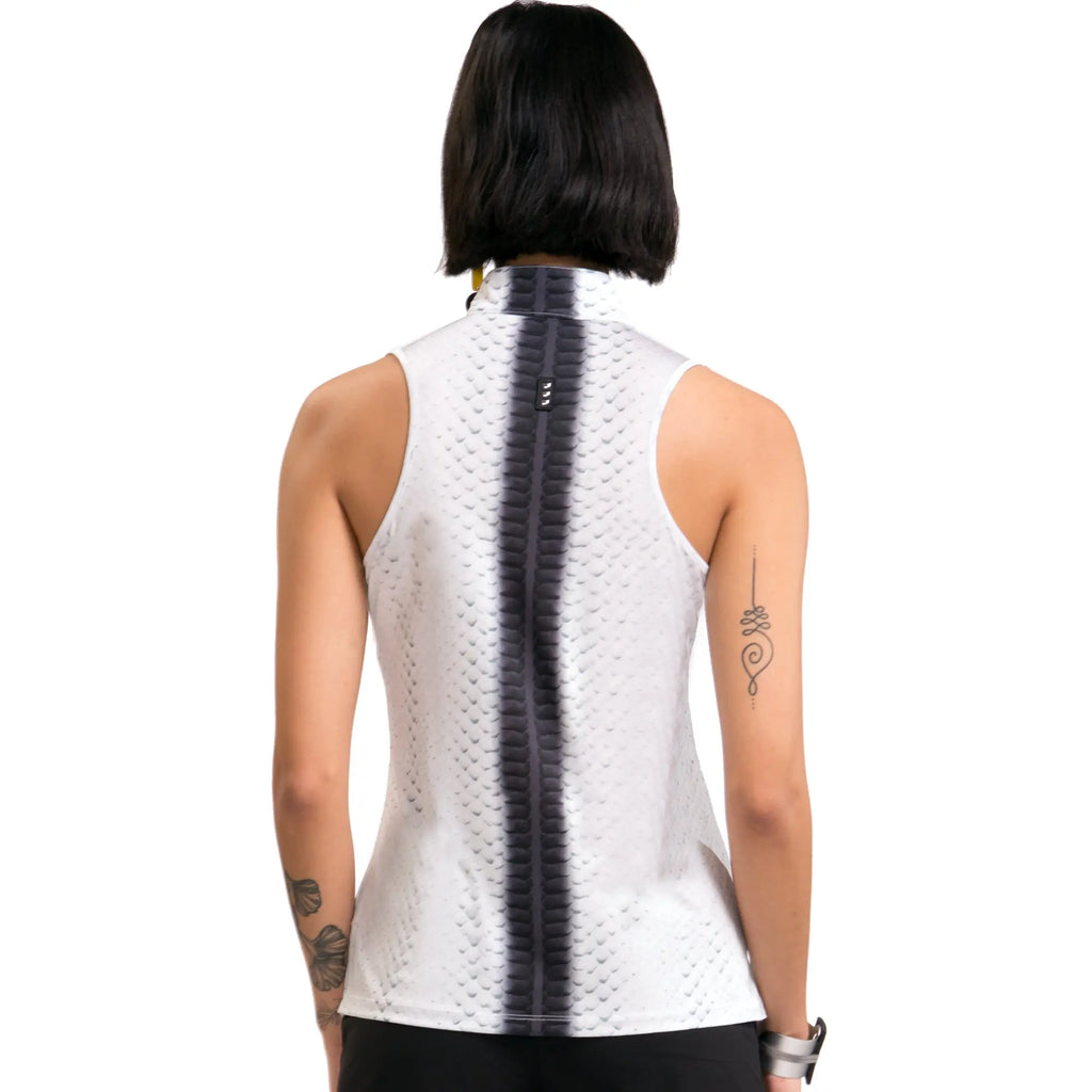 Jamie Sadock- Sleeveless Habu Snake Print Top Sugar (Style#: 21229)(Small Only) For the Love of Golf Naples