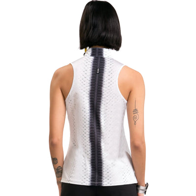 Jamie Sadock- Sleeveless Habu Snake Print Top Sugar (Style#: 21229)