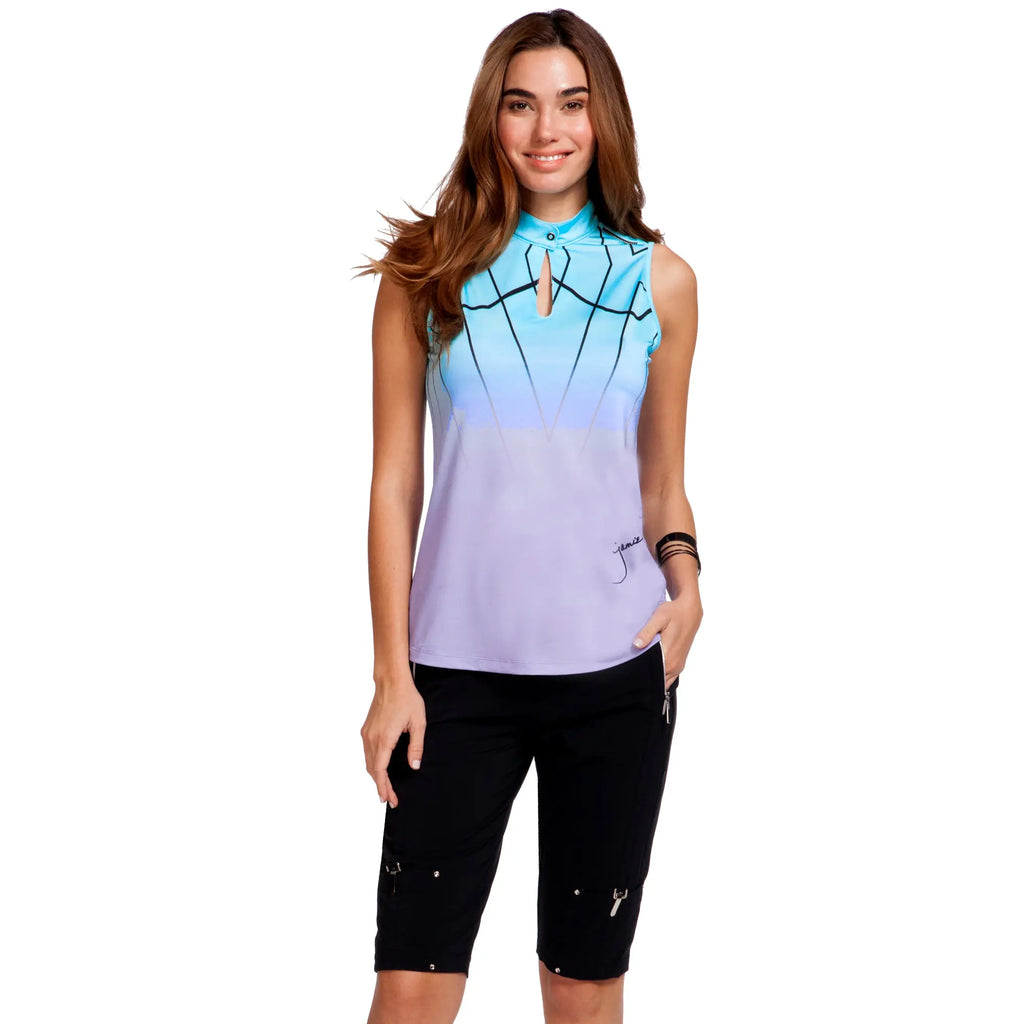 Jamie Sadock- Sleeveless Oasis Cyber Top (Style#: 21238) For the Love of Golf Naples