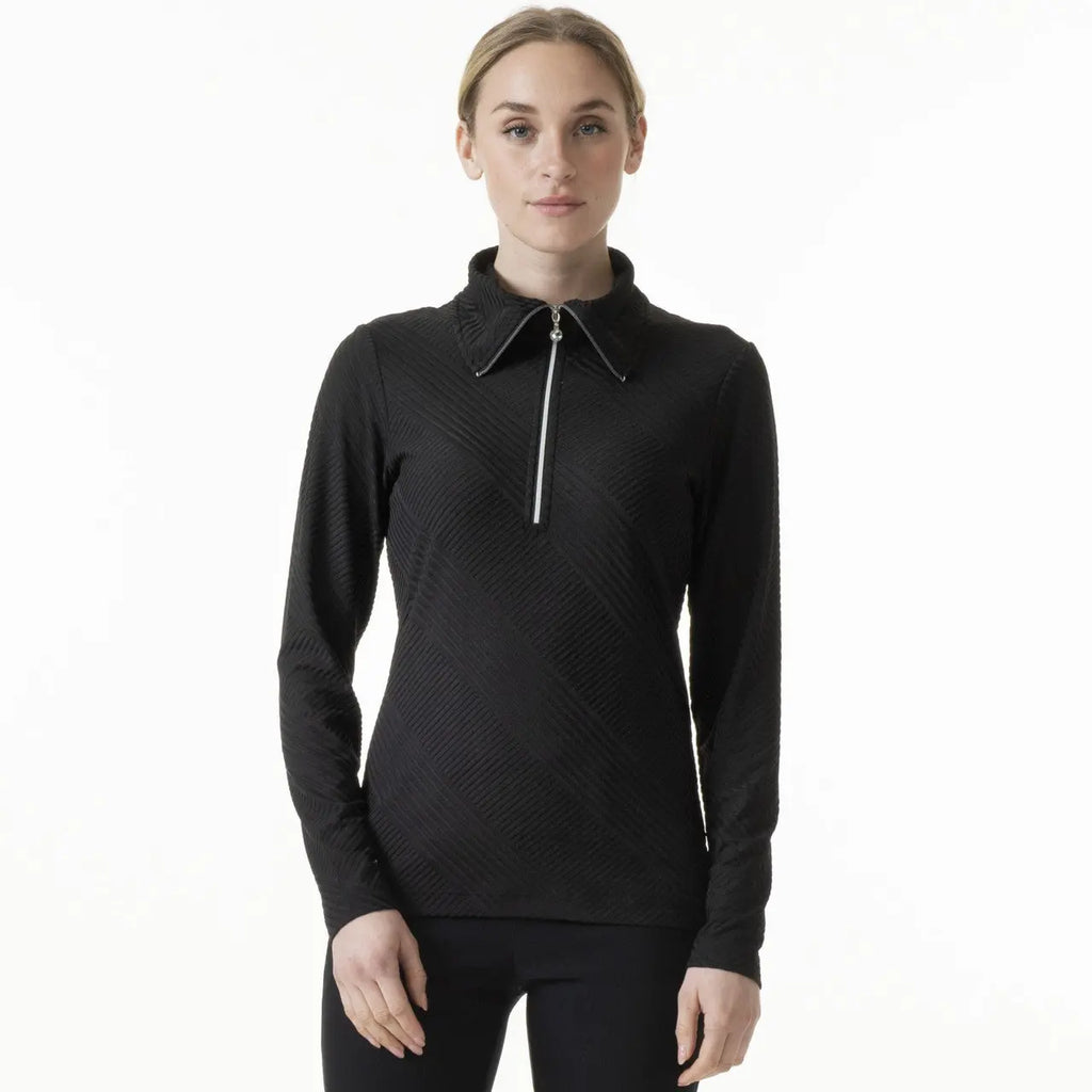 Daily Sports- Long Sleeve Floy Roll Neck Top Black (Style#: 353/119/999) For the Love of Golf Naples