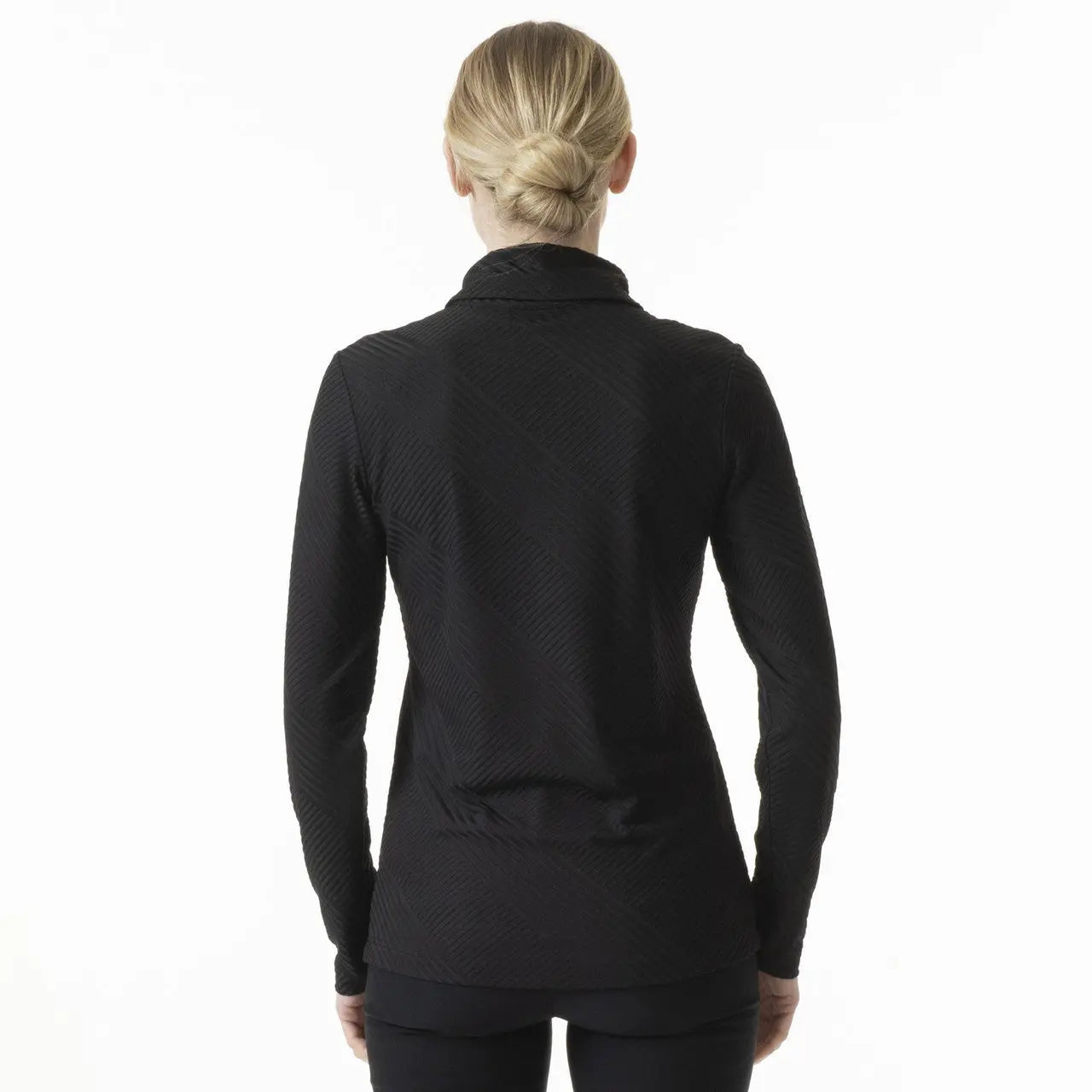 Daily Sports- Long Sleeve Floy Roll Neck Top Black (Style#: 353/119/999)