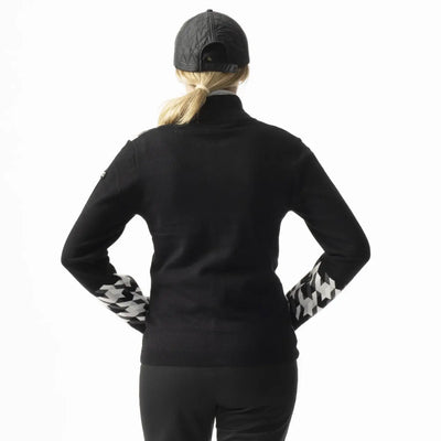 Daily Sports- Simone Houndstooth Black Cardigan Unlined (Style#: 353/530-999)