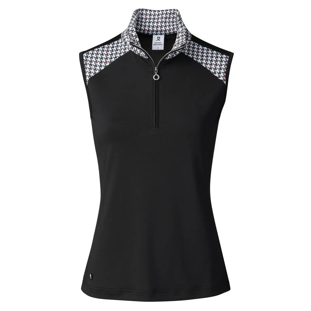 Daily Sports- Sleeveless Salma Black Polo (Style#: 373/140/999) For the Love of Golf Naples
