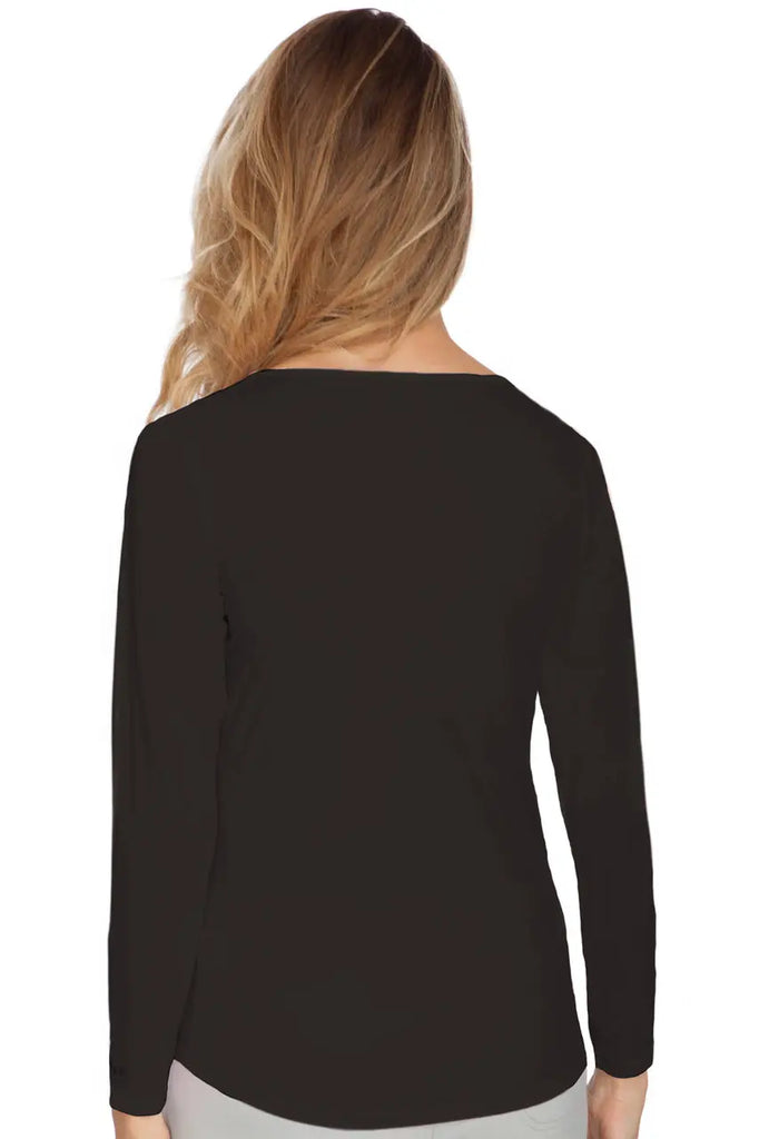 Jamie Sadock- Sunsense Long Sleeve Vneck Top Black (Style#: 61127) Jamie Sadock
