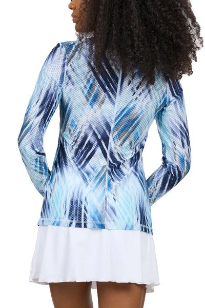 Sofibella- Long Sleeved Speed Lines Air Flow Top (Style#: 7013W)