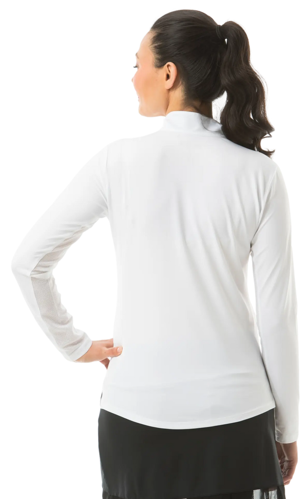 SanSoleil- Long Sleeve Mock "Holiday Spirits" (Style#: 900463) For the Love of Golf Naples