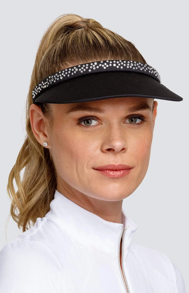 Tail- Rhinestone Visor Black (Style#: CX9129) Tail