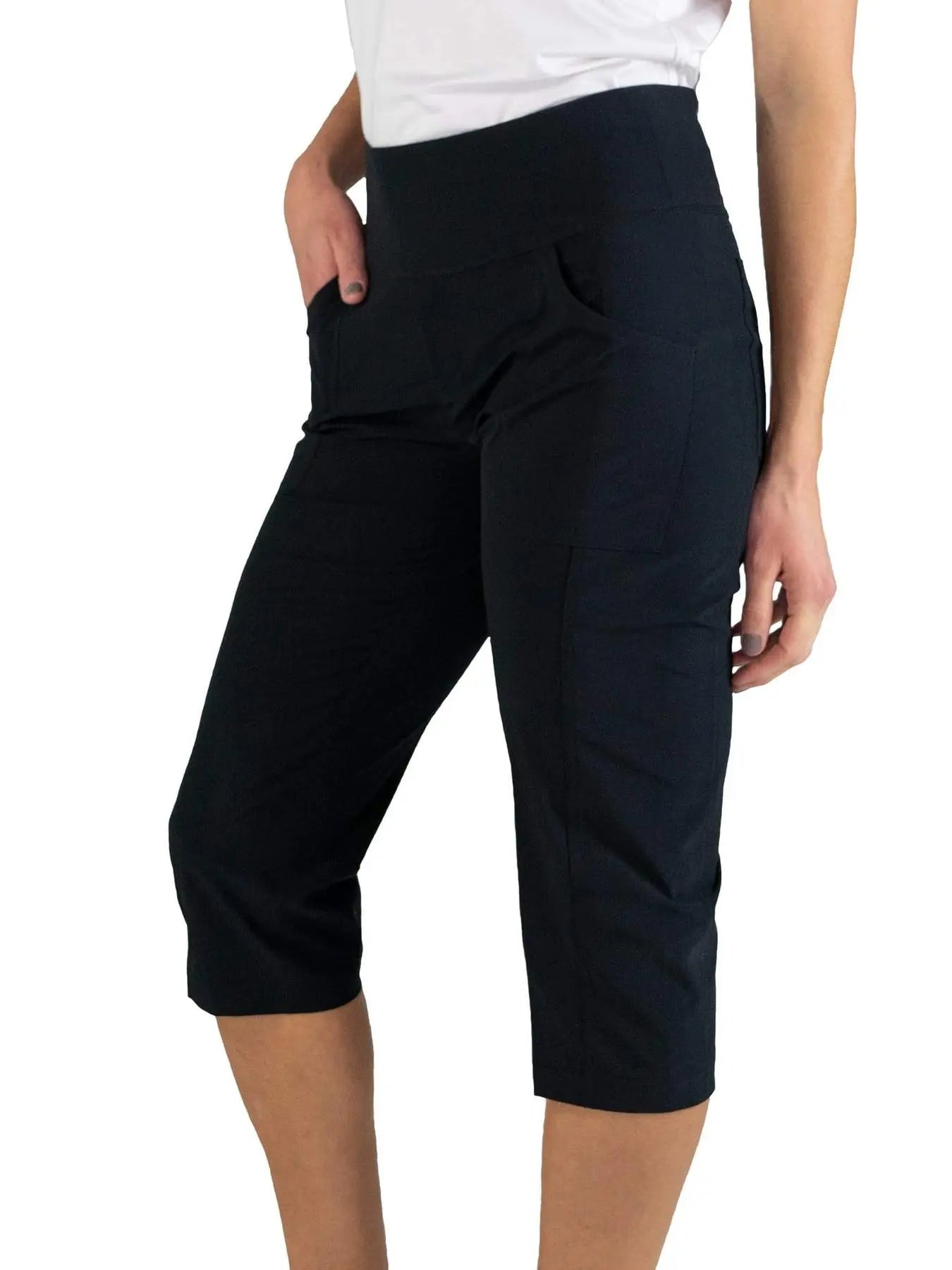 Jofit- Pull on Capri Black (Style#: GB0015)
