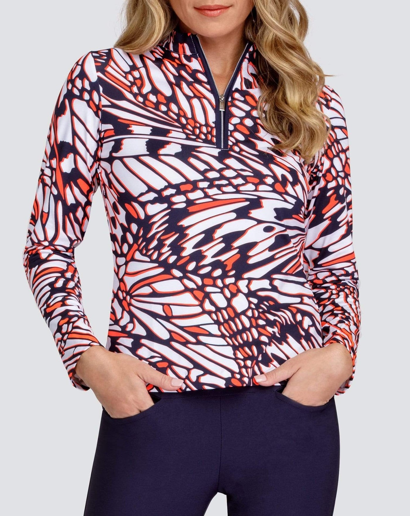 Tail- Long Sleeved Wai Monarch Zip Mock (Style#: GB0727-M211) [XS Only]