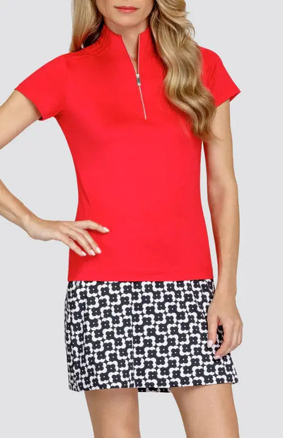 Tail- Short Sleeve Nivah Red Velvet Top (Style#: GE0653-1233)