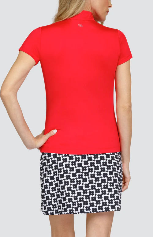 Tail- Short Sleeve Nivah Red Velvet Top (Style#: GE0653-1233)