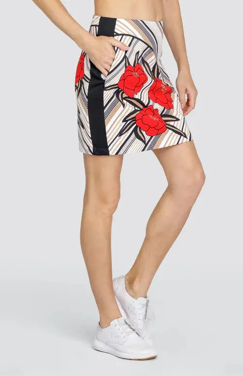 Tail- 18" Angela Stripe Bloom Skort (Style#: GE4714-Q293) For the Love of Golf Naples