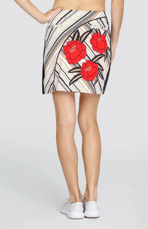 Tail- 18" Angela Stripe Bloom Skort (Style#: GE4714-Q293) For the Love of Golf Naples