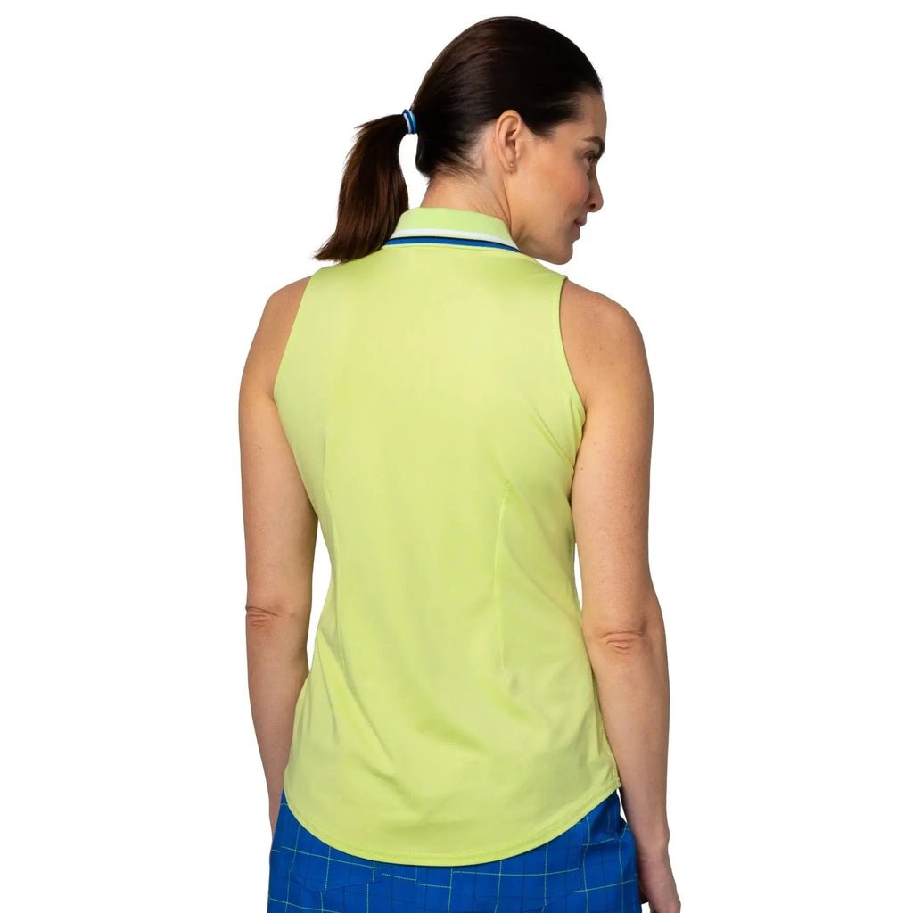 Jofit- Sleeveless Rib Collar Cutaway Key Lime Polo (Style#: GT0073-KLM)(Small Only) For the Love of Golf Naples