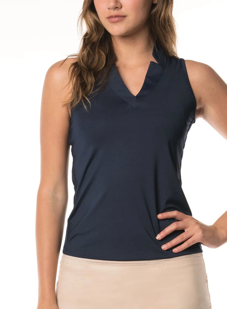 Lucky in Love- Sleeveless Chi Chi Tank Midnight (Style#: GT08) Lucky in Love
