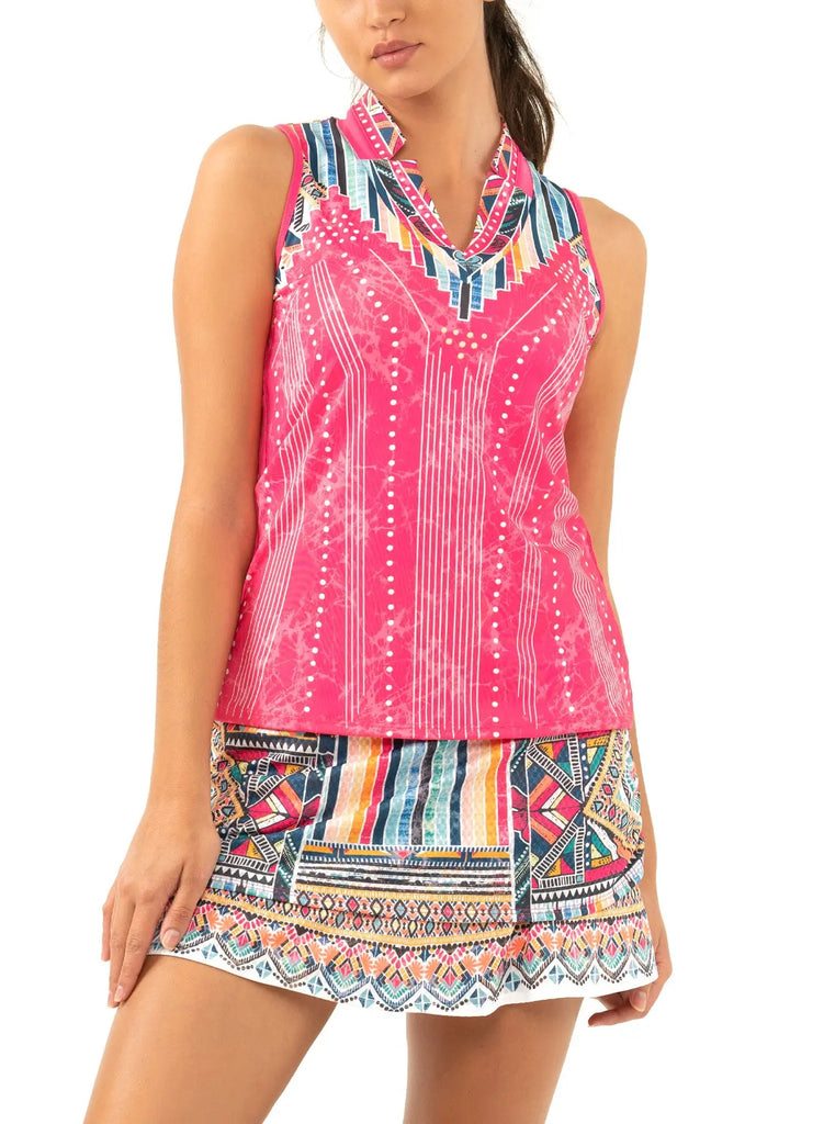 Lucky in Love- Pretty in Ink Tank (Style#: GT16-H31645) For the Love of Golf Naples