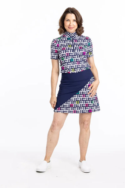 Kinona- Short Sleeve "Keep it Covered" Maze for Days Top (Style#: RS-18-171-30-938)