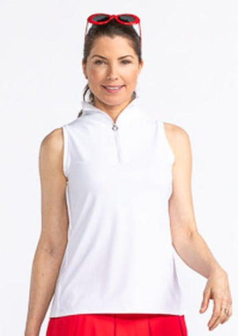 Kinona- Sleeveless "Keep it Covered" Top White [XS ONLY]