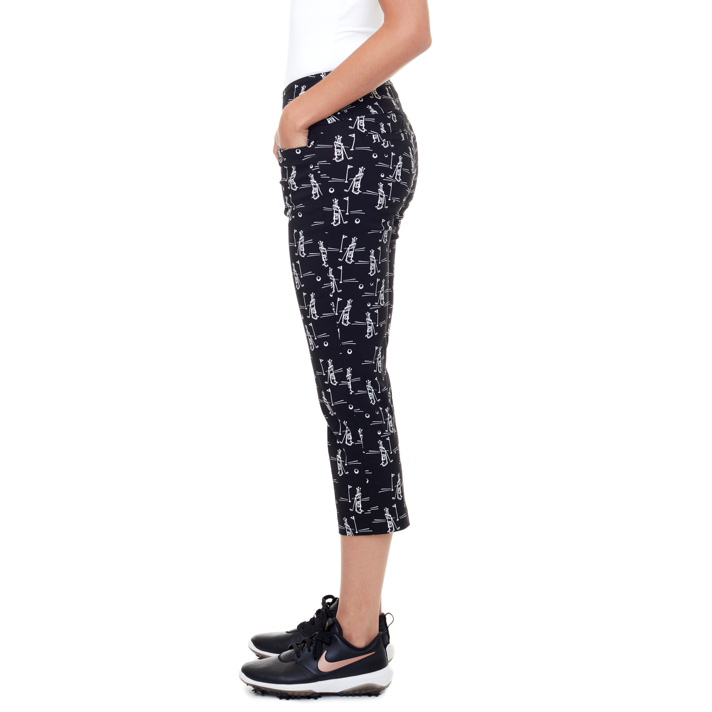 Swing Control- Golfy Print Masters Crop Pant (Style#: M3042)