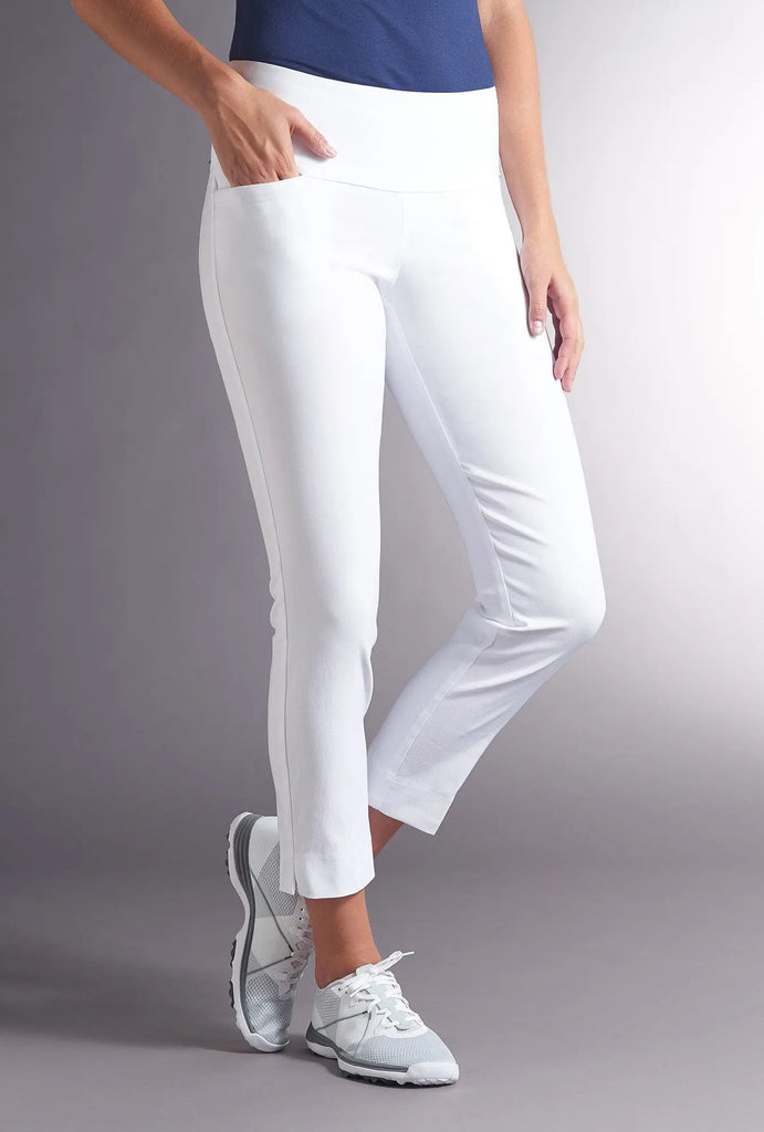 Swing Control- 28" Masters Ankle Pant White (Style#: M4005)(Size 16 Only) For the Love of Golf Naples