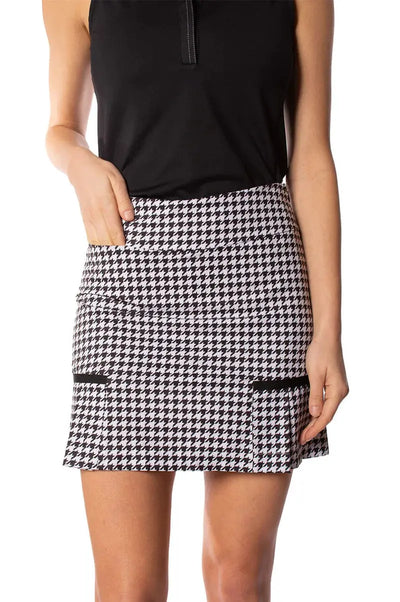Golftini- Performance Side Pleat Houndstooth Skort (Style#: PSP)