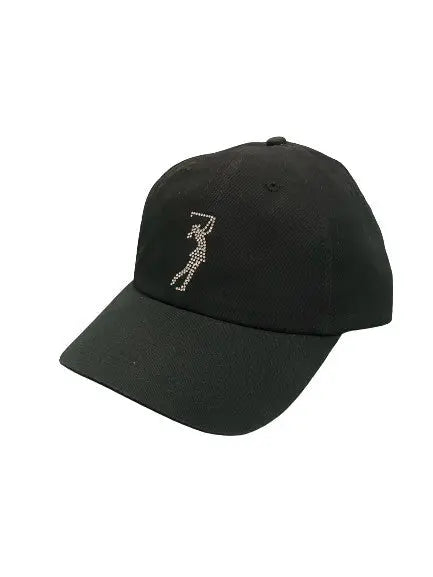 Dolly Mama- Lady Golfer Baseball Cap Black Dolly Mama