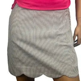 Tribal- 18" Seersucker Skort w/ Scalloped Hem Slate (Style#: 4425O-3444)