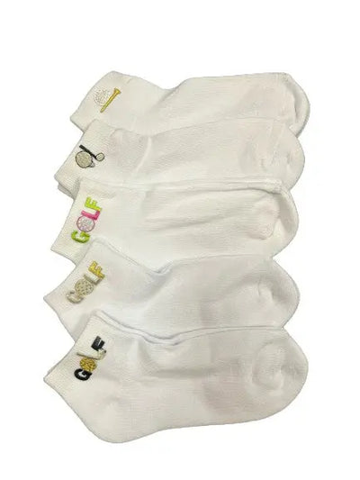 One the Tee- Cushioned Socks/ Golf Motifs