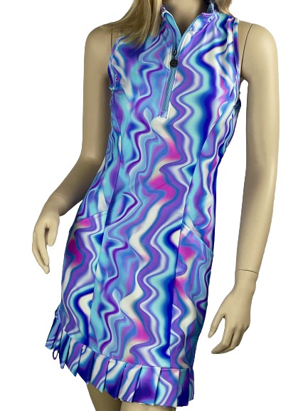 Tzu Tzu- Purple Rain Shiloh Dress [XL ONLY]