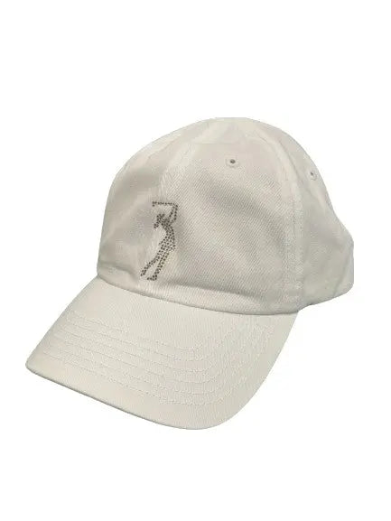 Dolly Mama- Lady Golfer Baseball Cap White Dolly Mama